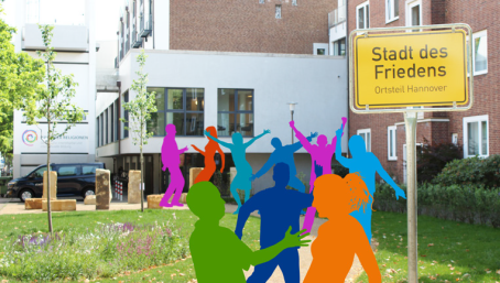 Stadt des Friedens Banner